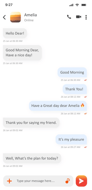 chat screen